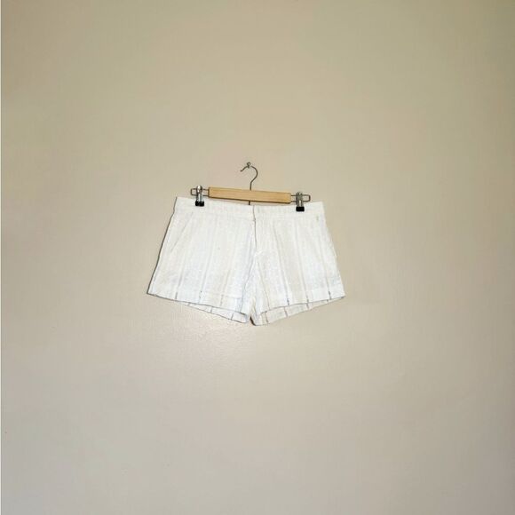 SALE! White Joie Eyelet Cotton Shorts Size 8 EUC - Picture 1 of 7